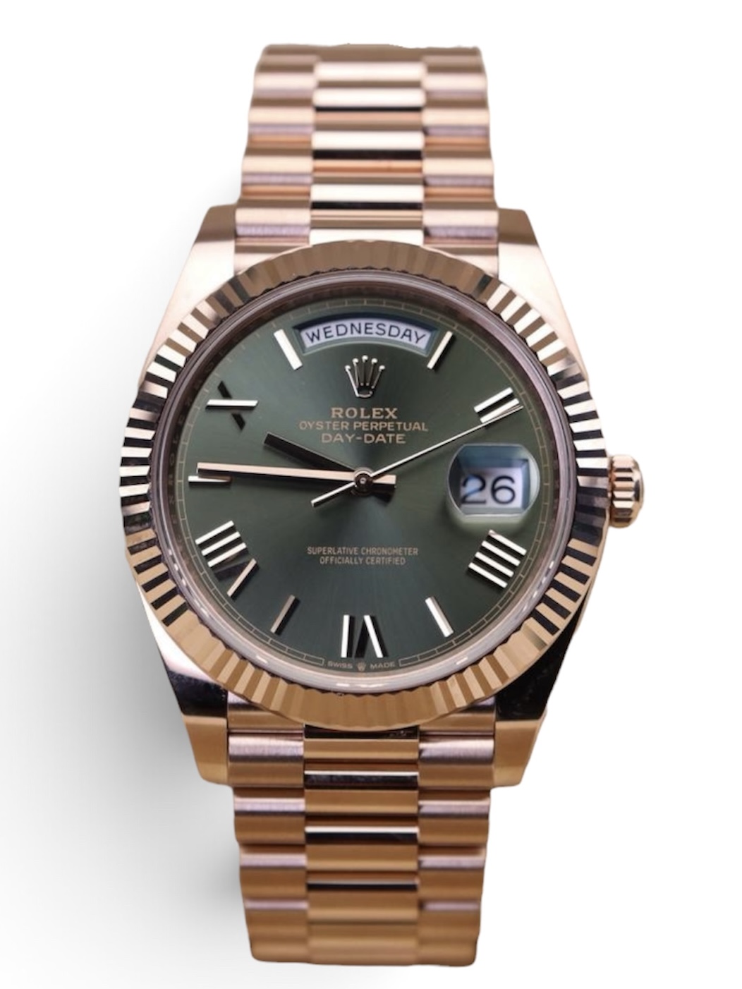 Rolex Day-Date 40 Ref: 228235 Olive Green Dial